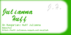 julianna huff business card